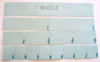 Four horizontal strips of paper of equal length. First strip marked as one whole, the next folded in two and marked as halves, the next into quarters and the last into eighths.