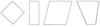 Square, rectangle, parallelogram, trapezium all with same vertical height.